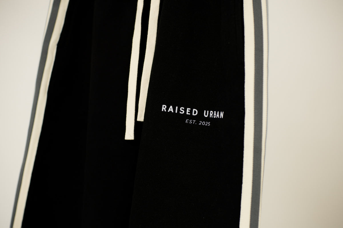 Side-Stripe Straight-Leg Pants