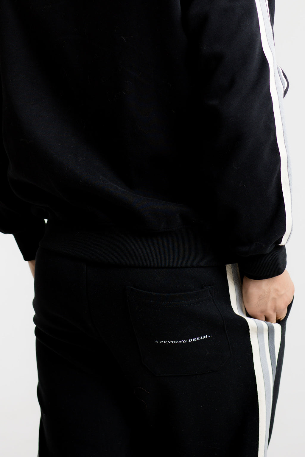 Side-Stripe Straight-Leg Pants