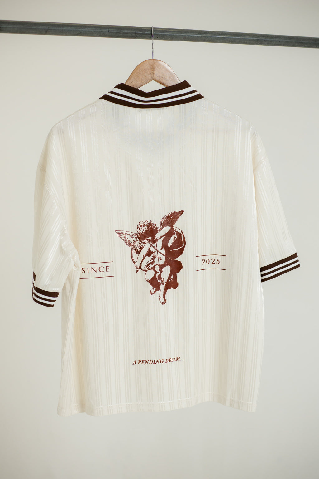 Stripe Polo Collar T-Shirt