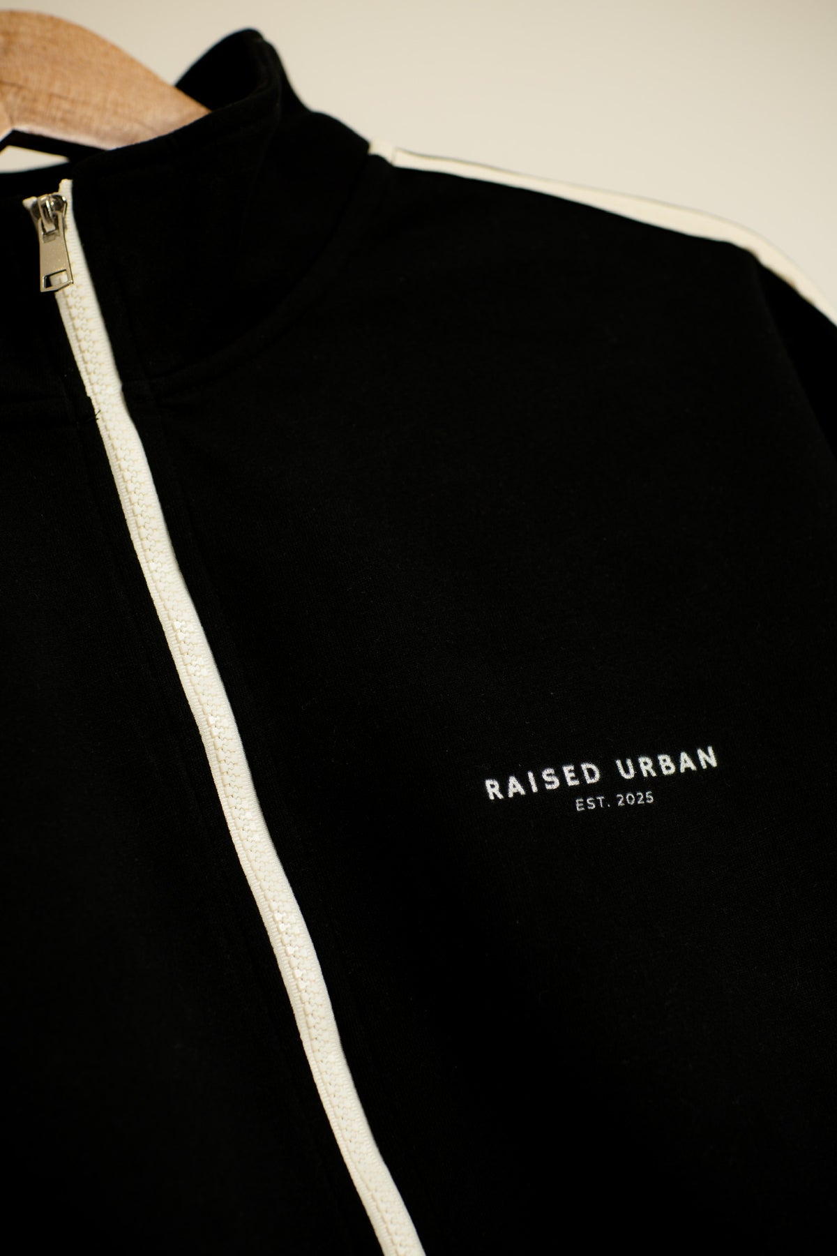 Side-Stripe Stand Collar Jacket