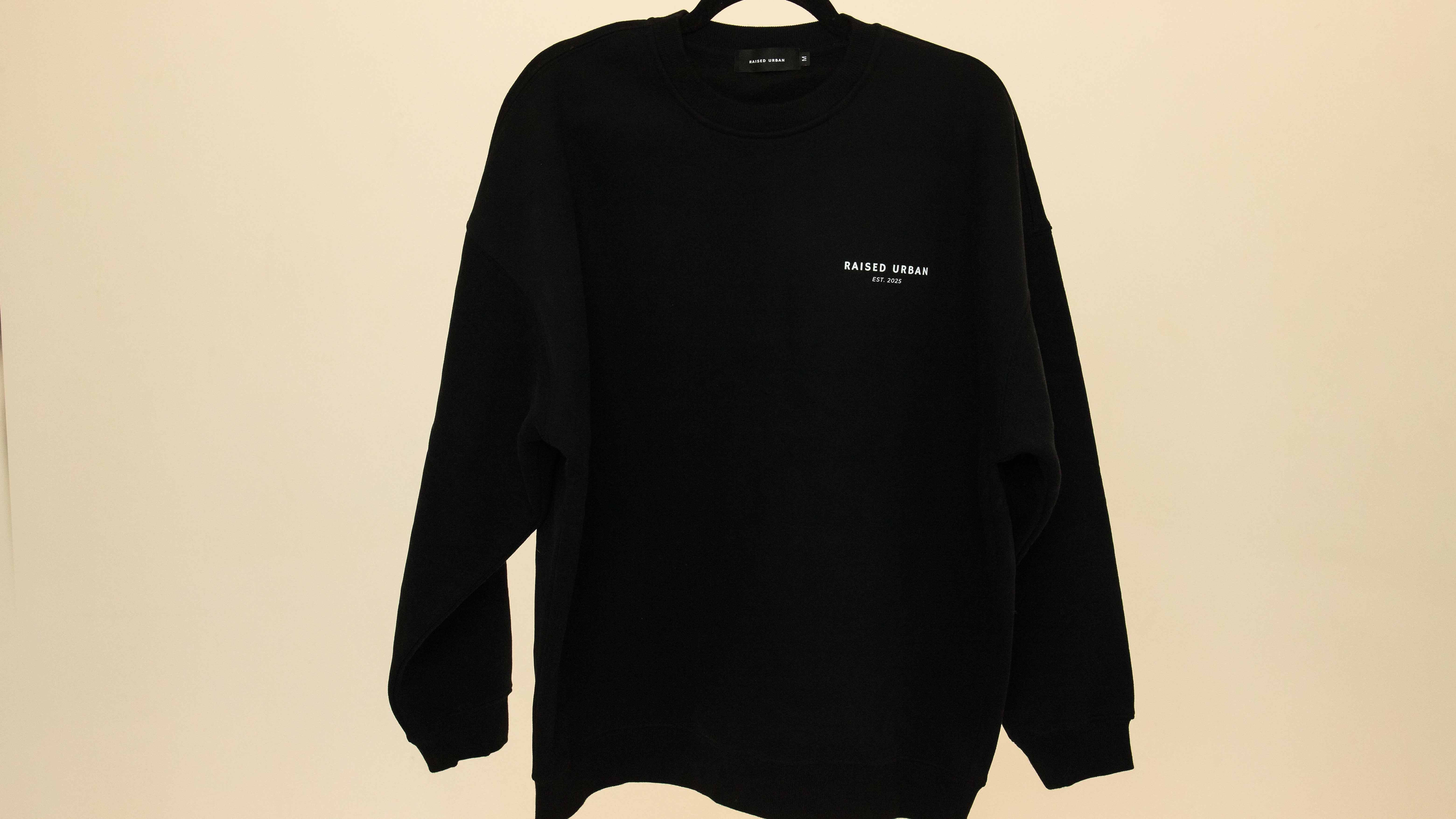 ORIGINAL FLEECED SWEATSHIRT - Black (Pre Order) – Raised Urban